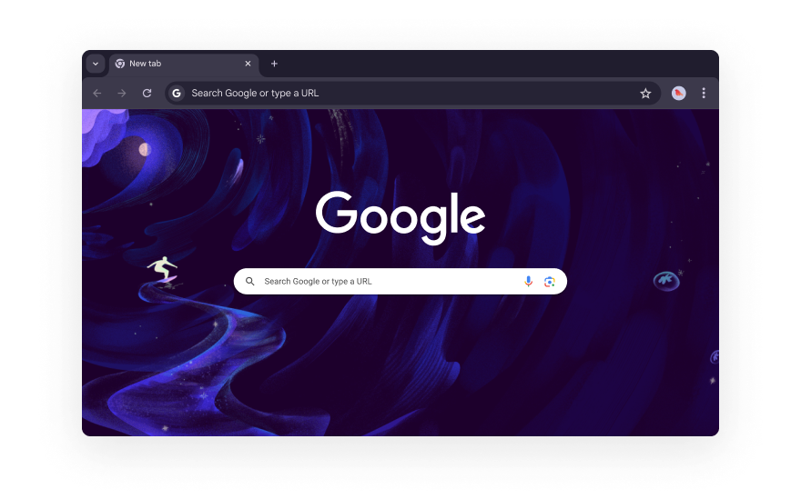 Chrome浏览器2025最新版界面展示